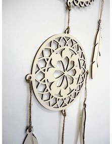 Drevený lapač snov OM Mandala - Boho dekorácia na stenu I SENTOP PR0001