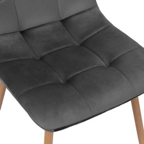 Jedálenská stolička MONTANA zamatová, grafitová