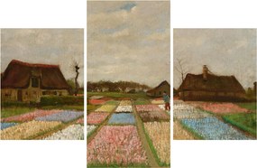 Obraz - Vincent van Gogh, Flower Beds in Holland, reprodukcia (90x60 cm)