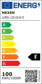 Mexen Luxpro LED reflektor s pohybovým senzorom, 100W, neutrálna - 4000K, 9000 lm, čierna - L235-100-40-70