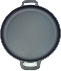 Liatinová grilovacia panvica BestBerg BBBQ-10GP / Ø 34,5 cm / antracitová