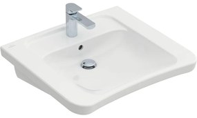 VILLEROY &amp; BOCH ViCare závesné umývadlo s otvorom, s prepadom, 650 x 550 mm, biela alpská, 51786701