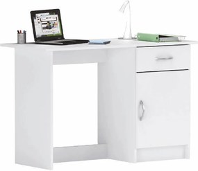 PC stôl, biela, SIRISS