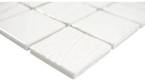Keramická mozaika CG KN5 štvorec Kanran 29,5x29,5 cm white plain