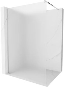 Mexen Kioto, sprchová zástena Walk-In 130 x 200 cm, 8mm sklo námraza, chrómový profil, 800-130-101-01-30