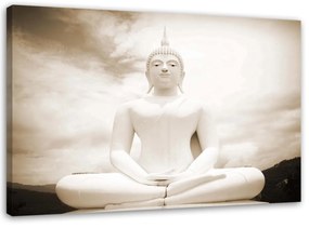 Obraz na plátně Lázně White Buddha - 100x70 cm