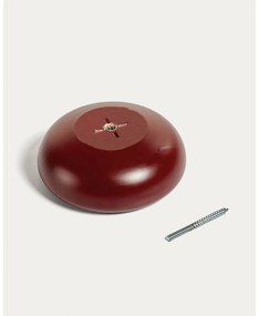 Červené nástenné drevené háčiky v súprave 3 ks Nadue – Kave Home