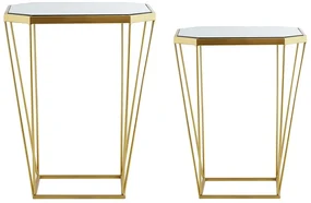 Set 2 ks. konferenčných stolíkov SIENE (MDF) (zlatá). Vlastná spoľahlivá doprava až k Vám domov. 1018586