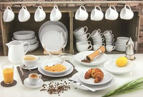 Plytký tanier Bistrot 25 cm, biely