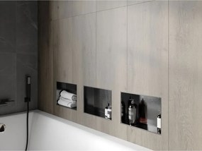 Mexen X-Wall-NR, polica na zapustenie bez príruby 30 x 20 cm, grafitová matná - 19E1302010