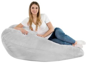 Sedací vak DROP XXL Yeti sivý