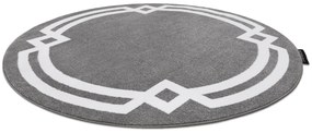 Okrúhly koberec HAMPTON Lux sivý