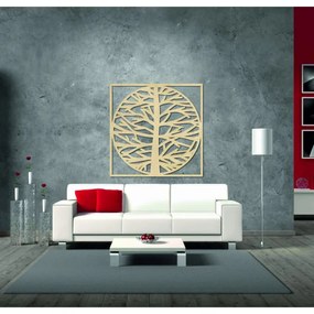 Obraz na stenu strom v ráme  I SENTOP PR0372-A  plywood tree of life