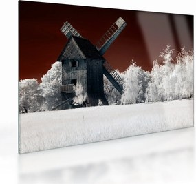 Sklenený obraz mlyna (70x50 cm)