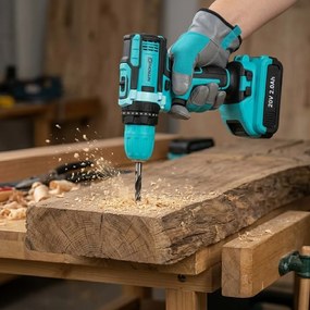 Akumulátorová príklepová vŕtačka so skrutkovačom NITRONIX 4787 + 2× batéria + kufrík