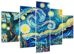 Obraz – Mozaika hviezdnej noci (150x105 cm)