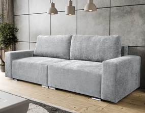 Rozkladacia pohovka Anafi, svetlo šedá látka