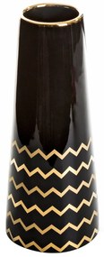 KERAMICKÁ VÁZA THEA1 (01) (FI) 12X30 CM ČIERNA