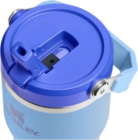 Modrá termoska z nehrdzavejúcej ocele 600 ml IceFlow™ Flip Straw 2.0 Tumbler Blue Sky – Stanley