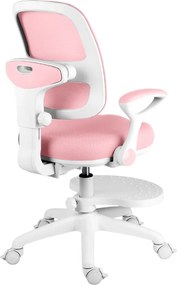 Detská rastúca stolička Neoseat JUNI 020 — látka, prateľný poťah, ružová
