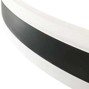 LED Stmievateľný prisadený luster LED/86W/230V 3000-6500K čierna + diaľkové ovládanie