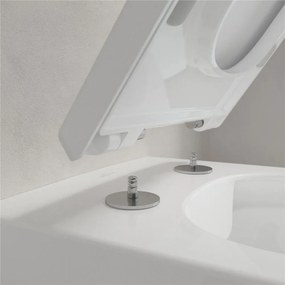 VILLEROY &amp; BOCH Memento 2.0 WC sedátko s poklopom, s funkciou QuickRelease a Softclosing, biela alpská, 8M24S101