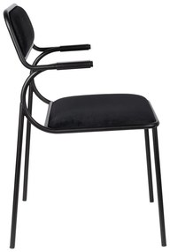 Čierne jedálenské stoličky v súprave 2 ks Alba - Zuiver