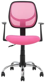 Kancelárske kreslo NOPE so sieťovinou mesh ružové