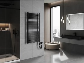 Mexen Ares, elektrické vykurovacie teleso 1200x600 mm + vykurovacia tyč 600 W, čierna, W102-1200-600-2600-70