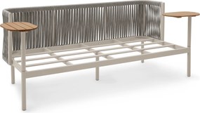 Záhradná pohovka s 2 otočnými stolíkmi