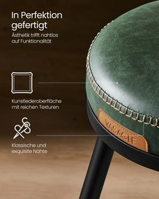 VASAGLE EKHO Collection - Sada 2 barových stoličiek s otočným operadlom LBC889 Farba: čierna