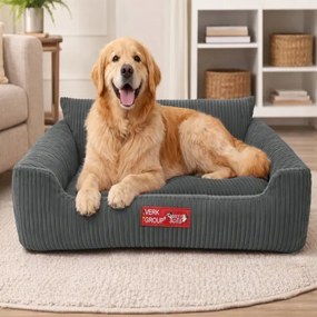 Pelech pre psa / mačku L - Menčester gaučík - tmavá sivá