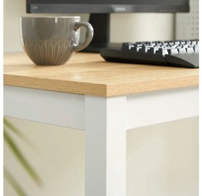 Stôl TESSA 120cm x 60cm - dub / biele nohy