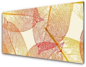 Nástenný panel  Listy umenie rastlina 125x50 cm