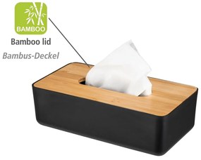 Plastovo-bambusový box na vreckovky Rotello - Wenko