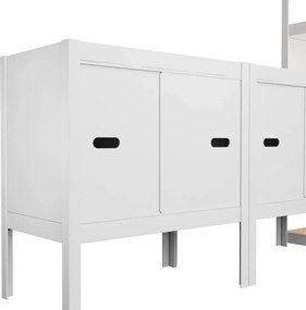 Posuvné dvere sada biele 42,1×65 cm AR Style RAL 9002