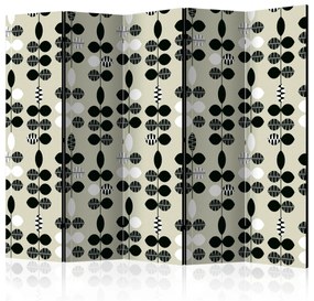 Artgeist Paraván - Black and White Dots [Room Dividers]