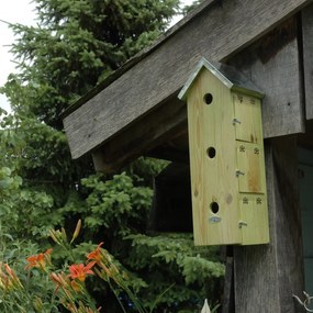 Vtáčia búdka Simi, 50,5x20x18 cm, drevo/kov, hnedá