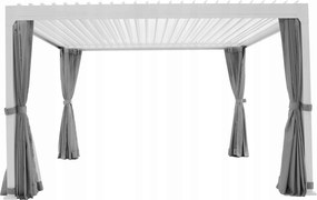 Altánok Záhradný pavilón Palma Konifera 394x304 cm biely