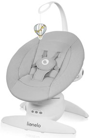 Lionelo - Detské hojdacie kresielko s melódiou IRIS Grey Concrete