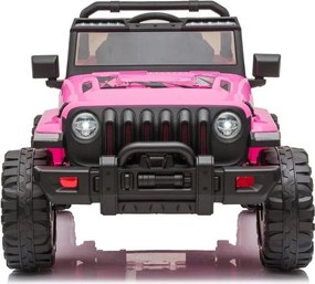 LEAN CARS Elektrické autíčko CH9956 ružové, LED svetlá, ovládač