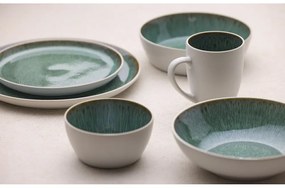 Biela/zelená miska z kameniny 850 ml Gastro White/Green – Bitz