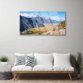 Obraz na akrylátovom skle Hory údolie príroda 100x50 cm