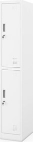 Šatníková skriňa pre zamestnancov biela IGOR 1 Plus 316,5 x 1850 x 450 mm