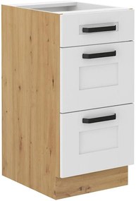 Horná kuchynská skrinka Lucid 40 D 3s BB (korpus: dub artisan + front: mdf biela). Vlastná spoľahlivá doprava až k Vám domov. 1134607