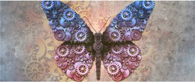 Obraz - Steampunk motýľ (120x50 cm)