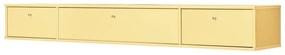 Svetložltý TV stolík 176x22 cm Mistral – Hammel Furniture