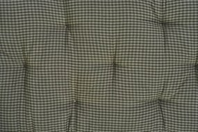 MADAM STOLTZ Prošívaná matrace Checked Dark Green 45 × 125 cm