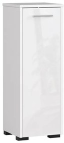 Kúpeľňová skrinka FIN S30 1D biela, lesk