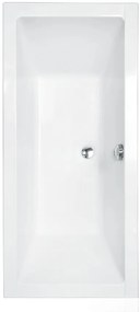 D‘Eluxe - VANE - Obdĺžniková akrylátová Vaňa CLASSIC x, , MW13QS76 + automatický sifón (biely) Klasická obĺžniková vaňa lesklá biela 165 75 55.5 165x75x55,5